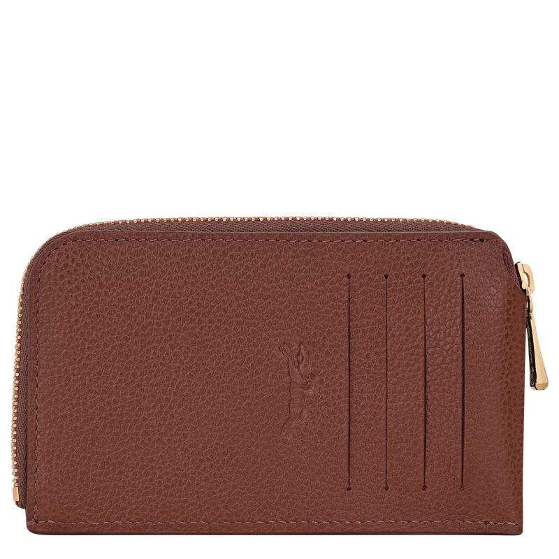 Le Foulonné Card holder , Coffee - Leather  - View 2 of  2