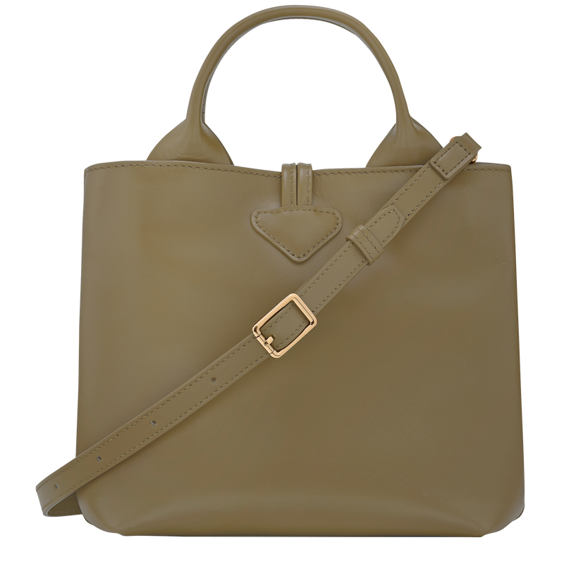 Sac à main S Le Roseau , Cuir - Olive  - Vue 4 de 7