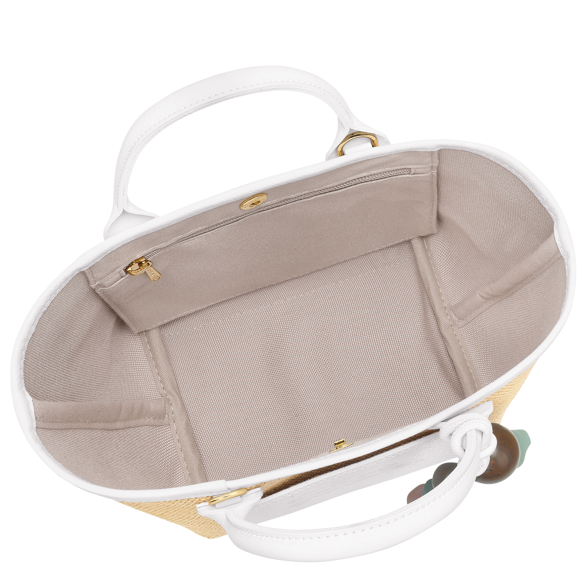 Basket bag XS, White - View 5 of
6 - zoom in Le Pliage Collection Basket bag XS, White