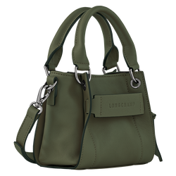 Longchamp 3D XS Handbag , Khaki - Leather