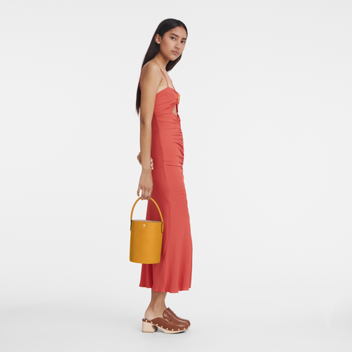Épure S Bucket bag , Apricot - Leather - View 2 of  6