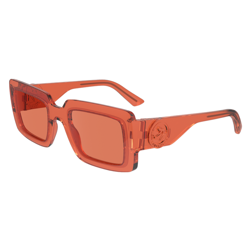Orange square sunglasses discount