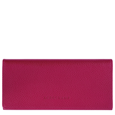 Le Foulonné Continental wallet , Beetroot - Leather