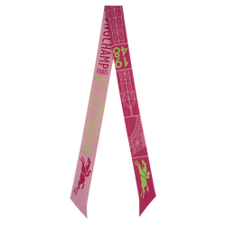 Eiffel Tower 1948 Headband , Pink - Silk