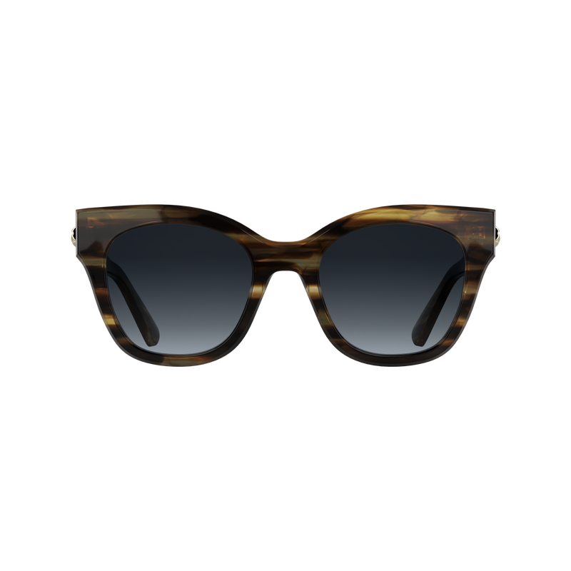 Lunettes de soleil , Autre - Marron ray&eacute;  - Vue 1 de 2