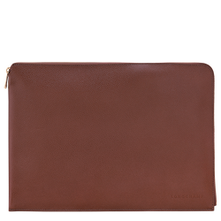 Le Foulonné Laptop case , Coffee - Leather