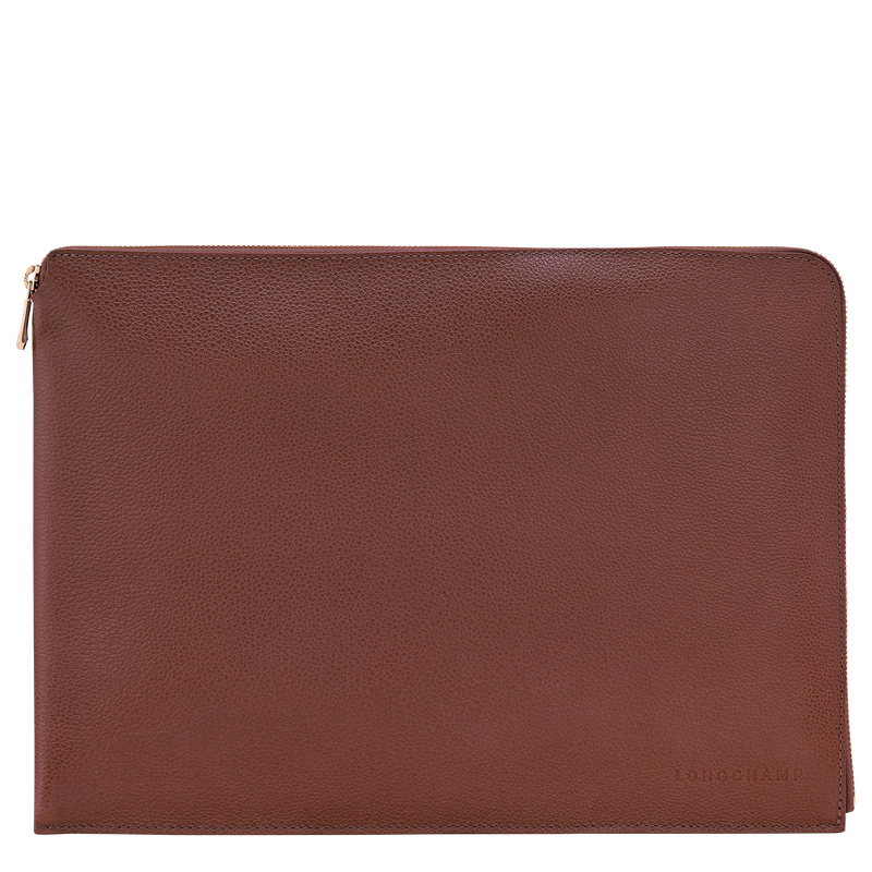 Le Foulonné Laptop case , Coffee - Leather  - View 1 of  2