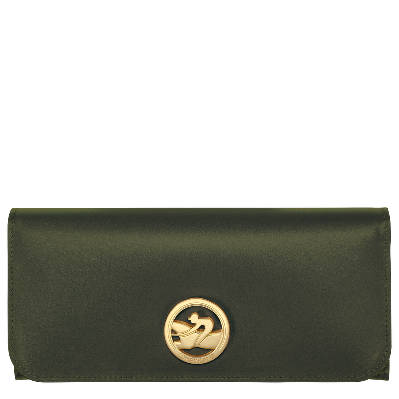Box-Trot Continental wallet , Khaki - Leather  - View 1 of  2
