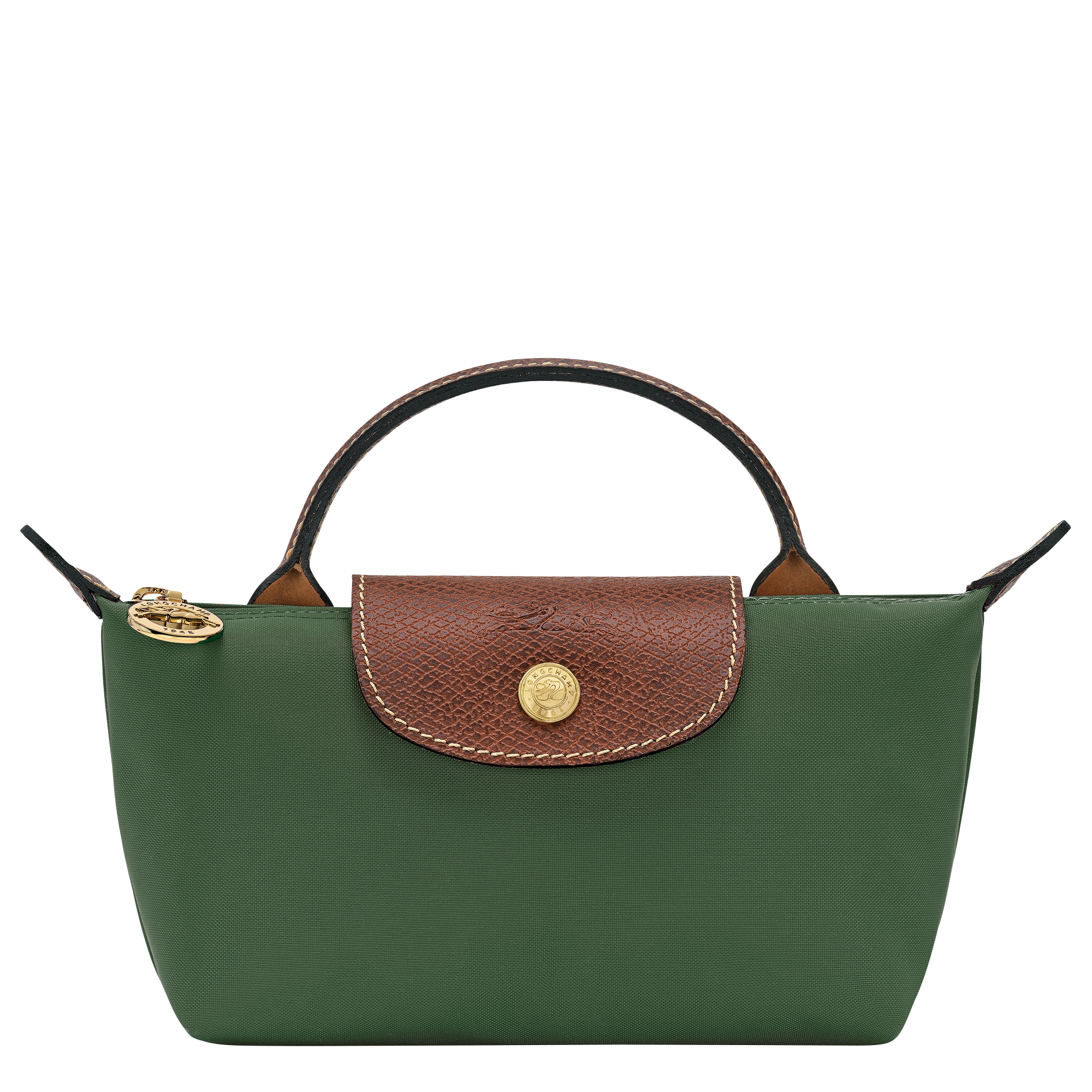 Pouch with handle, British Green - View 1 of
6 - zoom in Le Pliage Original Pouch with handle, British Green