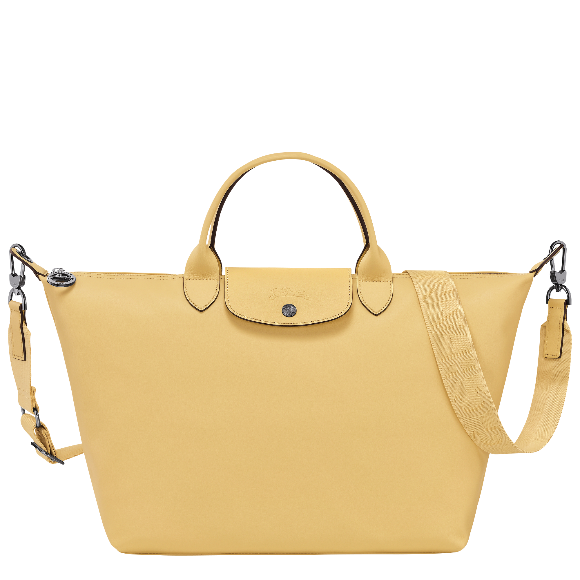 Longchamp Small Le Pliage Xtra Leather Tote Bag - Yellow