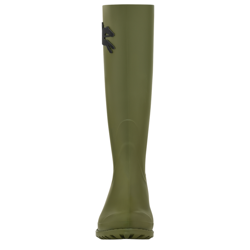 Flache Stiefel Cheval Longchamp , PVC - Khaki  - Ansicht 4 von 4