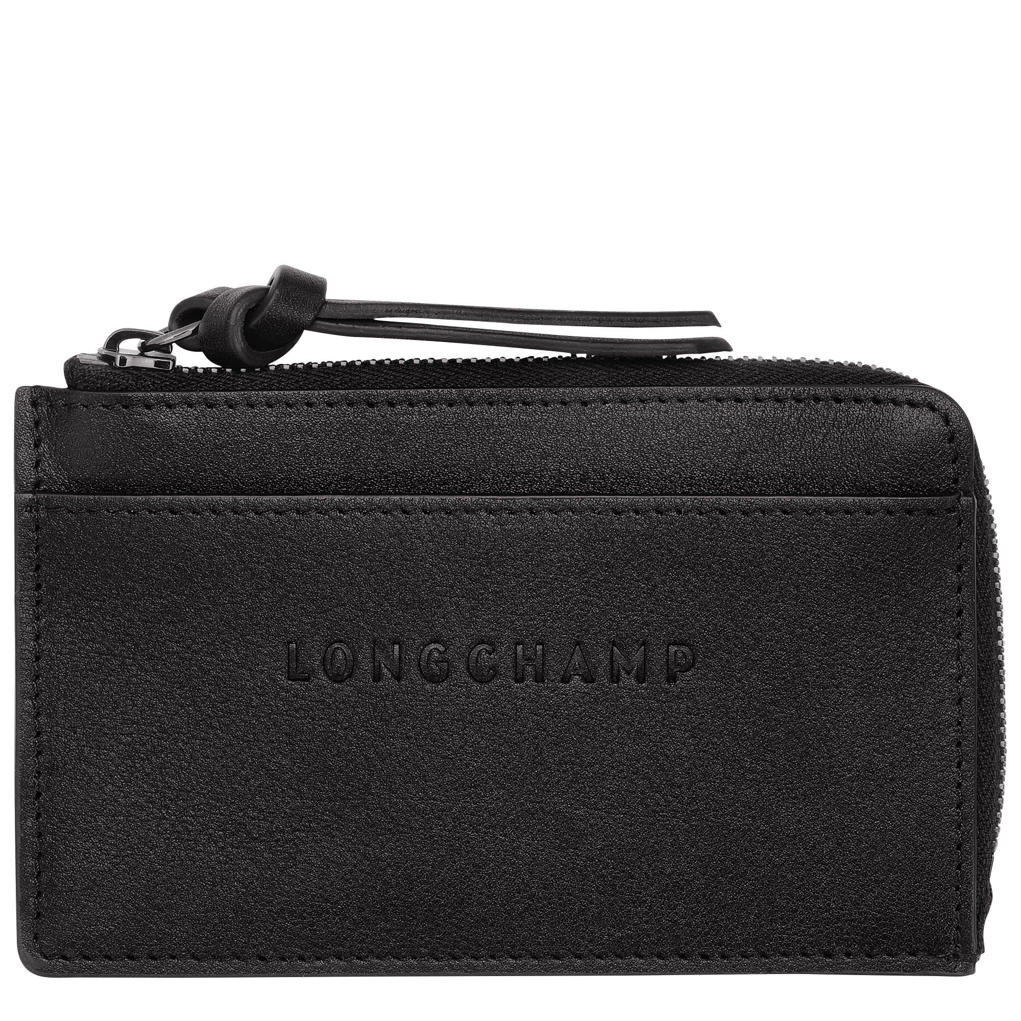 Longchamp 3D 系列 卡片夾, 黑色