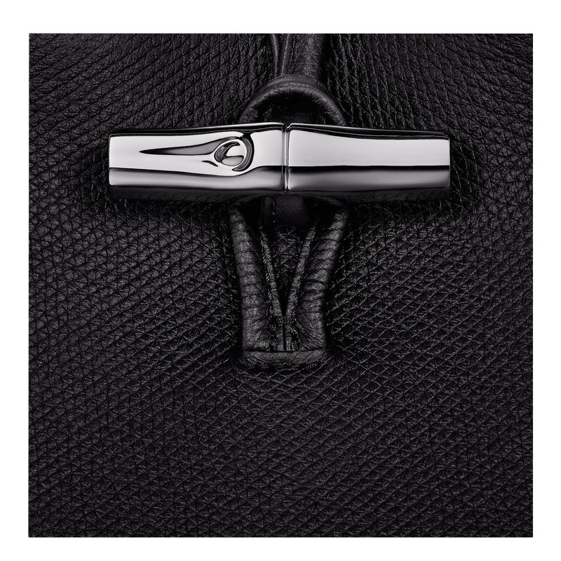 Le Roseau S Handbag , Black - Leather  - View 7 of  7