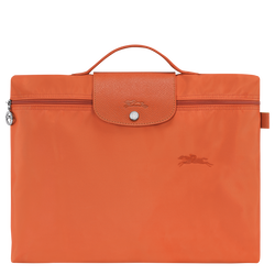 Le Pliage Green 文件夾 S , 橘紅色 - 再生帆布