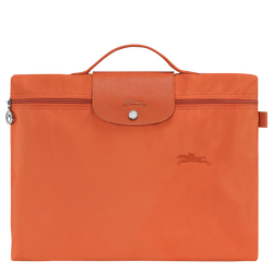 Le Pliage Green S Briefcase , Carot - Recycled canvas