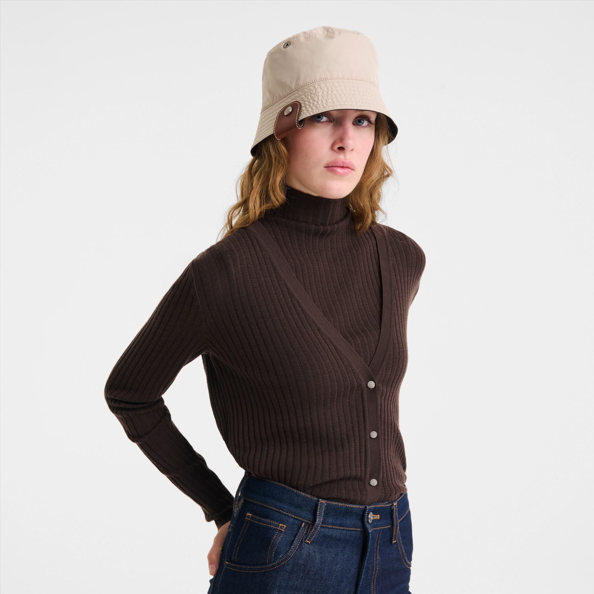 null Reversible bucket hat, Black/Mahogany