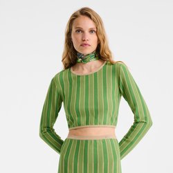 For&ecirc;t Longchamp Silk scarf 50 , Matcha - Silk