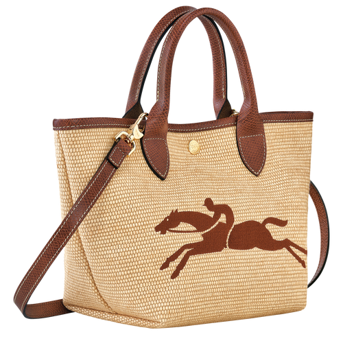 Shop Longchamp Woven Canvas Basket Bag