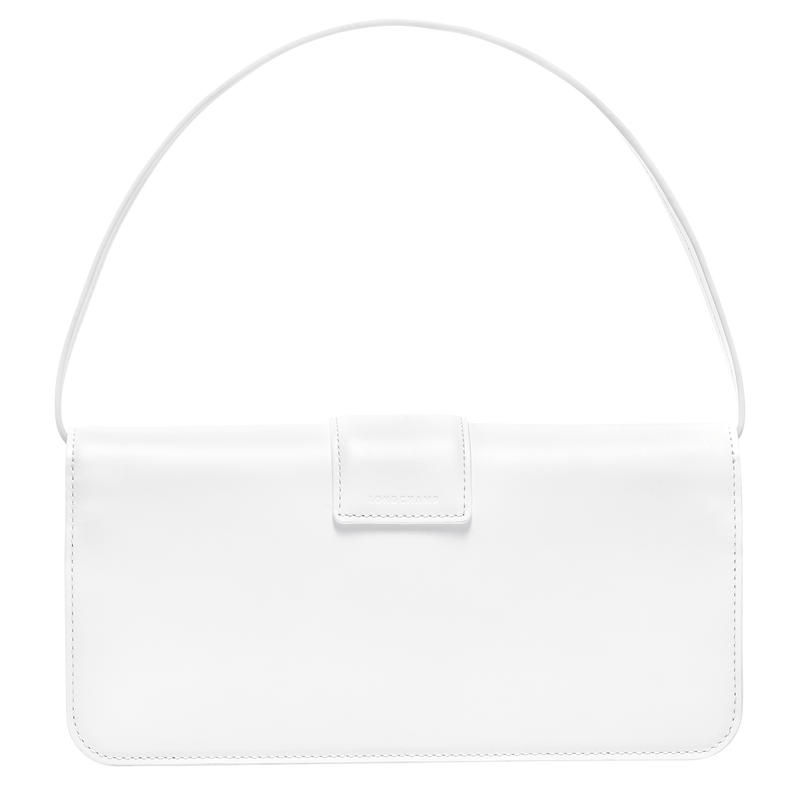 Box-Trot M Shoulder bag , White - Leather  - View 4 of  4