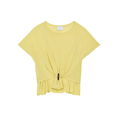 Top , Lime - Crepe jersey