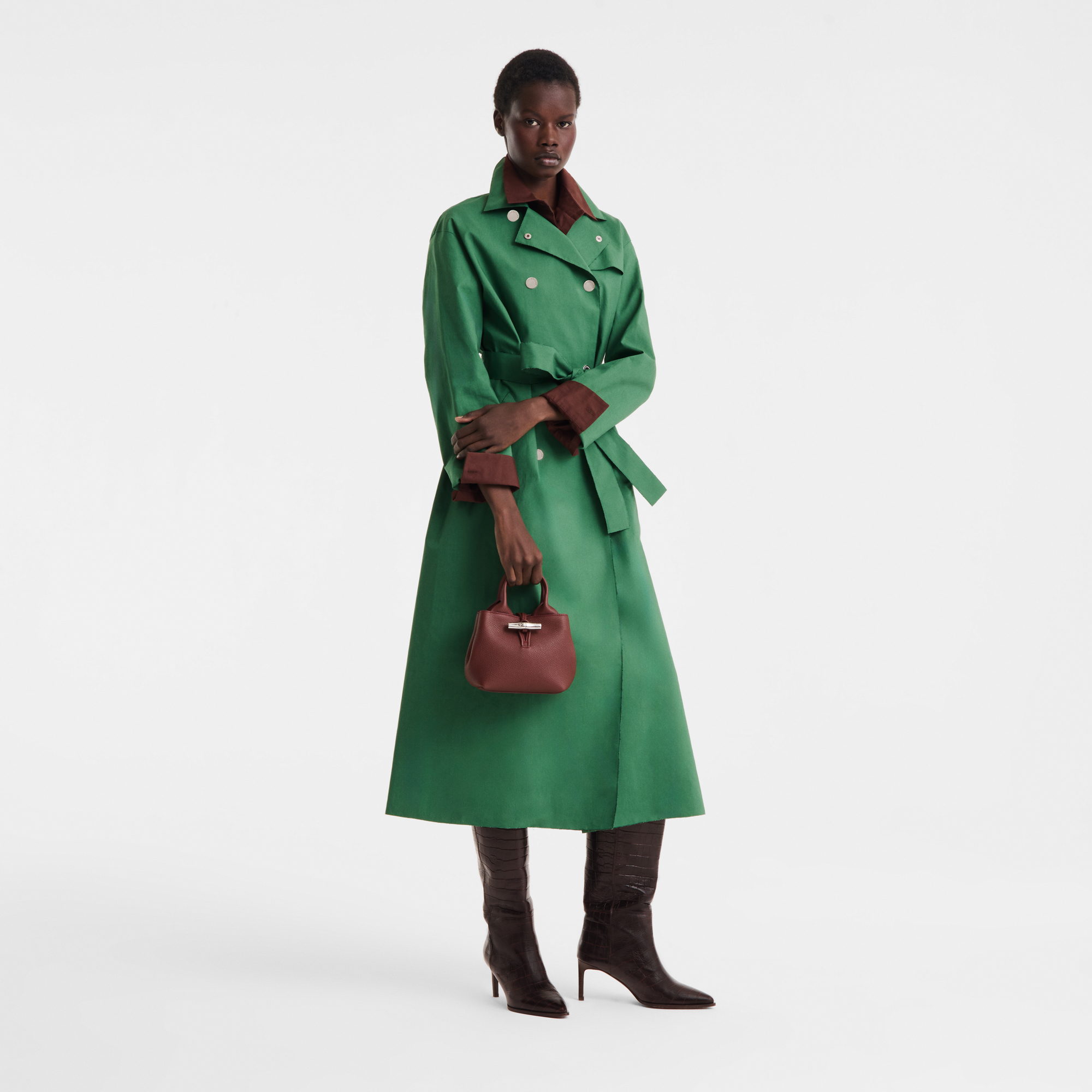 Le Roseau Bolso con asa superior  XS, Burdeos