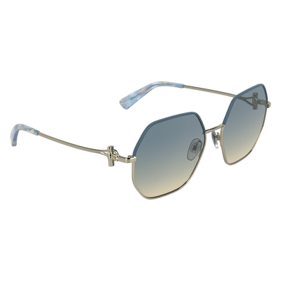 Sonnenbrillen , Metall - Gold/Blau