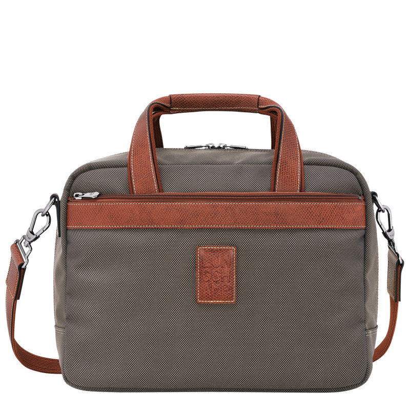 Reisetasche S Boxford , Recyceltes Canvas - Braun  - Ansicht 1 von 5