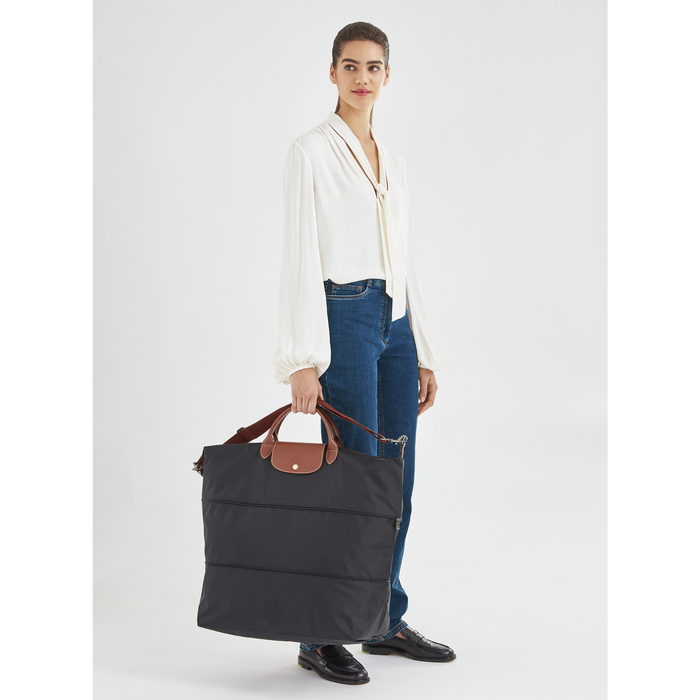 Le Pliage Original Travel bag expandable, Black