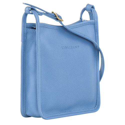 Le Foulonné S Crossbody bag , Cloud Blue - Leather - View 3 of 4