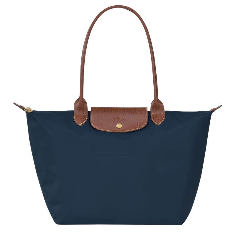 Le Pliage Original Bolso de hombro L , Lona reciclada - Azul Marino  - Vista 1 de 6