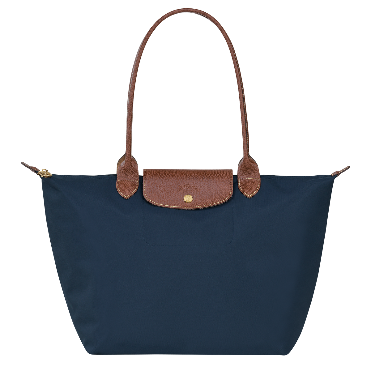 Le Pliage Original L Tote bag Navy - Recycled canvas | Longchamp US