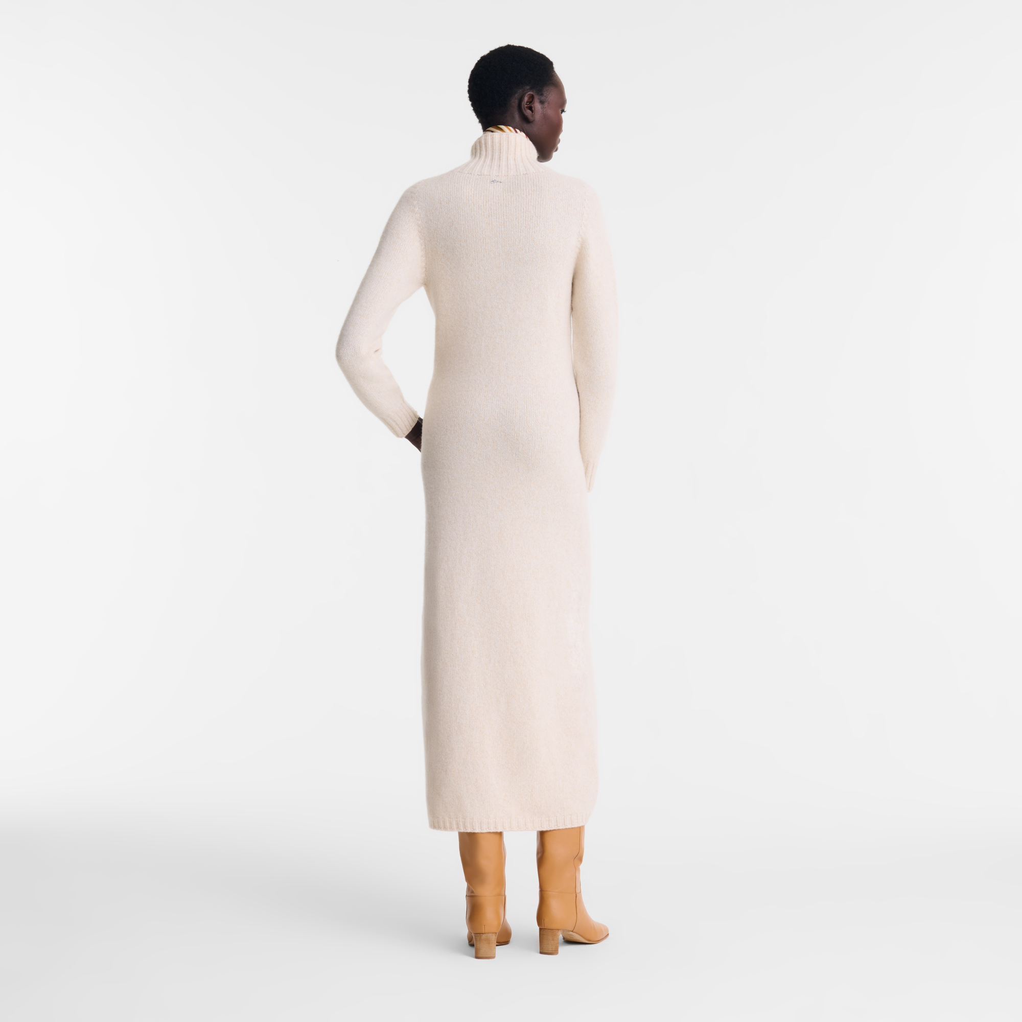 Long dress, Ecru - View 3 of
5 - zoom in null Long dress, Ecru