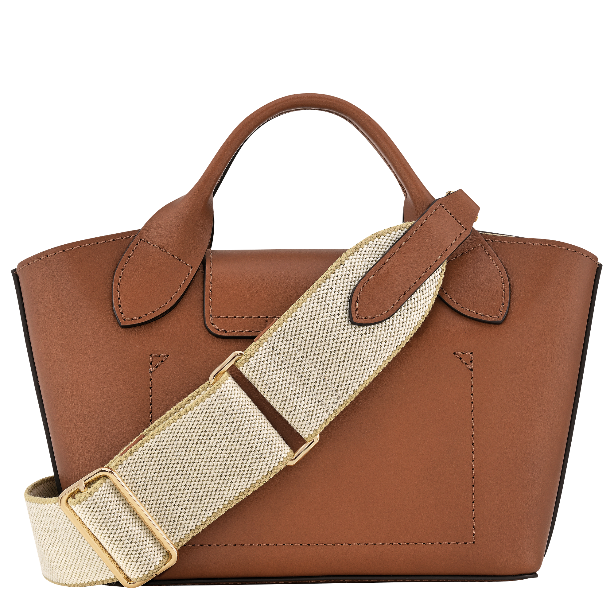 Tote bag XS, Cognac - View 4 of
6 - zoom in Épure Tote bag XS, Cognac