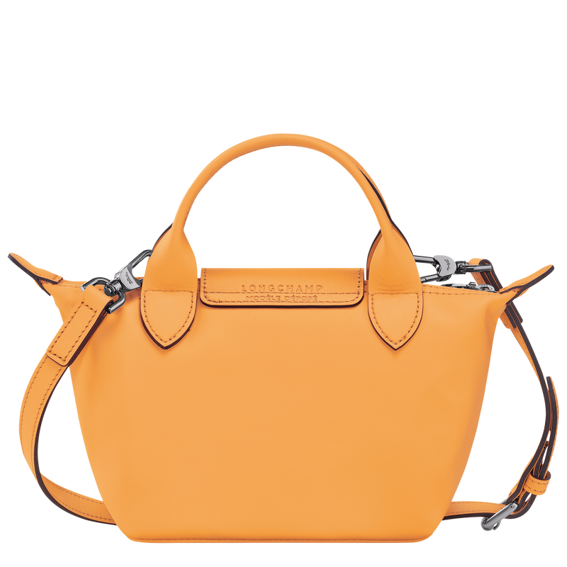 Le Pliage Xtra Bolso con asa superior XS , Cuero - Albaricoque  - Vista 4 de 5