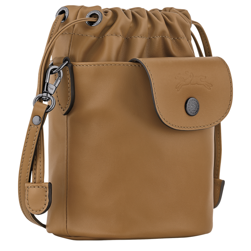 Le Pliage Xtra XS Bucket bag , Tobacco - Leather  - View 3 of  5