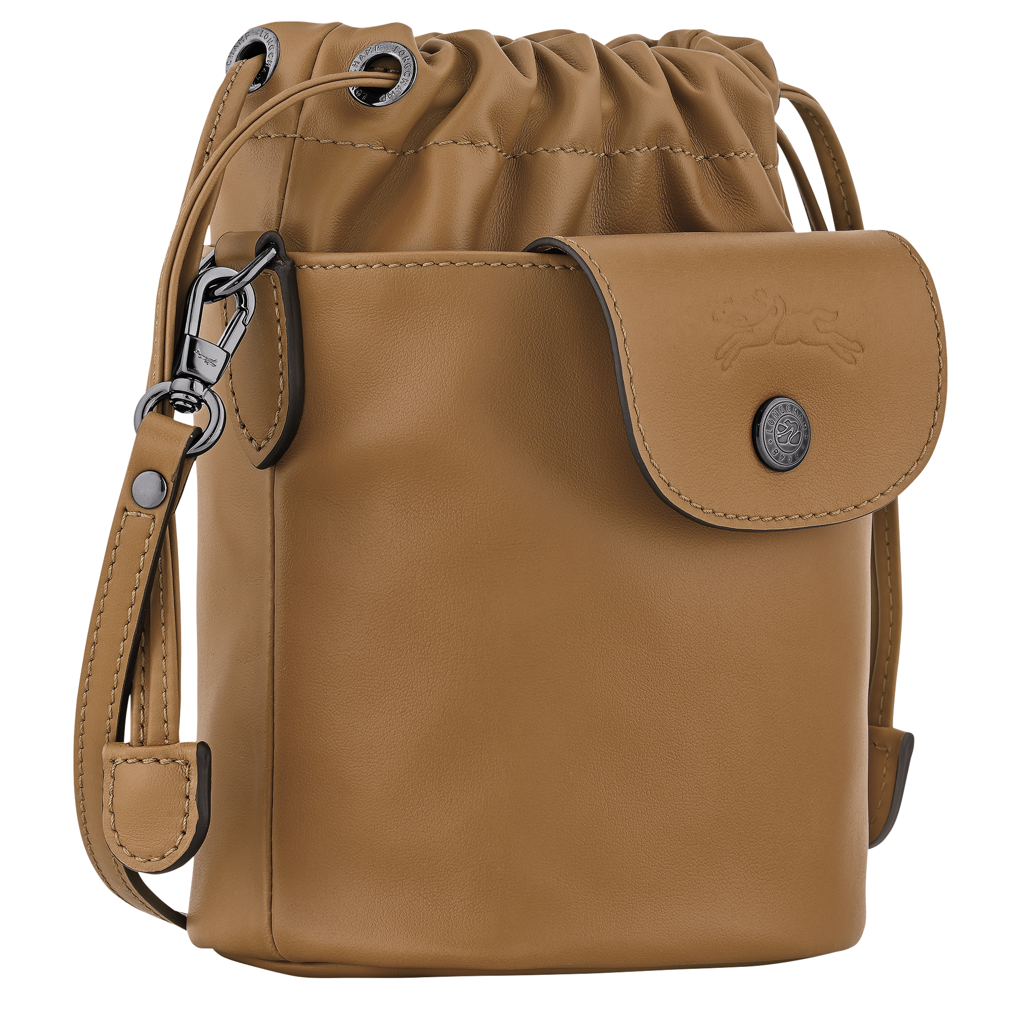 Le Pliage Xtra XS Bucket bag Tobacco - Leather | Longchamp US Le Pliage Xtra XS Bucket bag Tobacco - Leather | Longchamp US