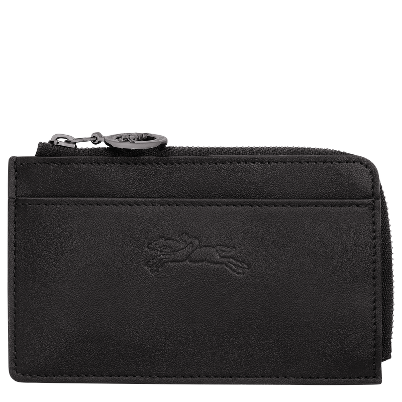 Le Pliage Xtra Card holder , Black - Leather  - View 1 of  2