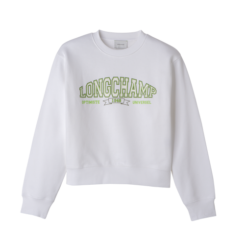 White crew shop neck sweatshirt champion