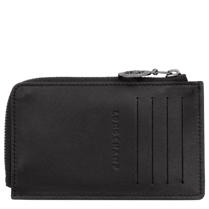 Le Pliage Xtra Card holder , Black - Leather  - View 2 of  2
