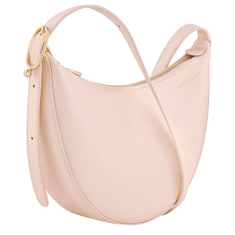 Sac bandouli&egrave;re S Le Foulonn&eacute; , Cuir - Cr&egrave;me  - Vue 3 de 6