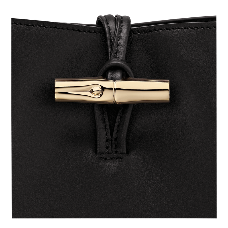 Le Roseau Buckettas XS , Zwart - Leder  - Weergave 6 van  6