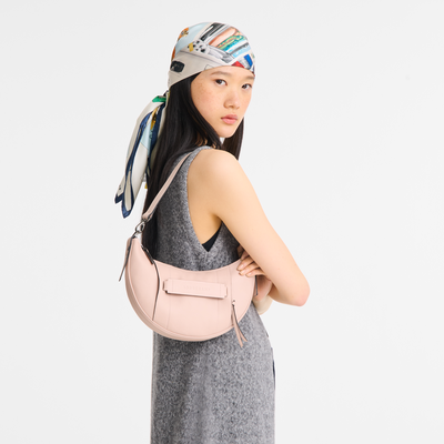 Umhängetasche S Longchamp 3D , Leder - Blütenrosa