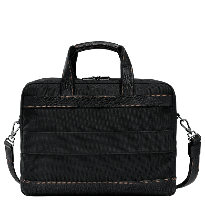 Boxford L Briefcase , Black - Recycled canvas  - View 4 of  5