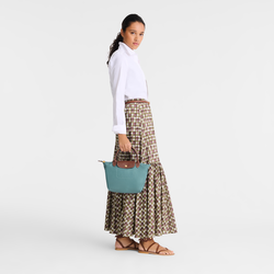 Le Pliage Original S Handbag , Eucalyptus - Recycled canvas