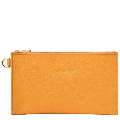 Le Foulonné Pouch Apricot - Leather | Longchamp US