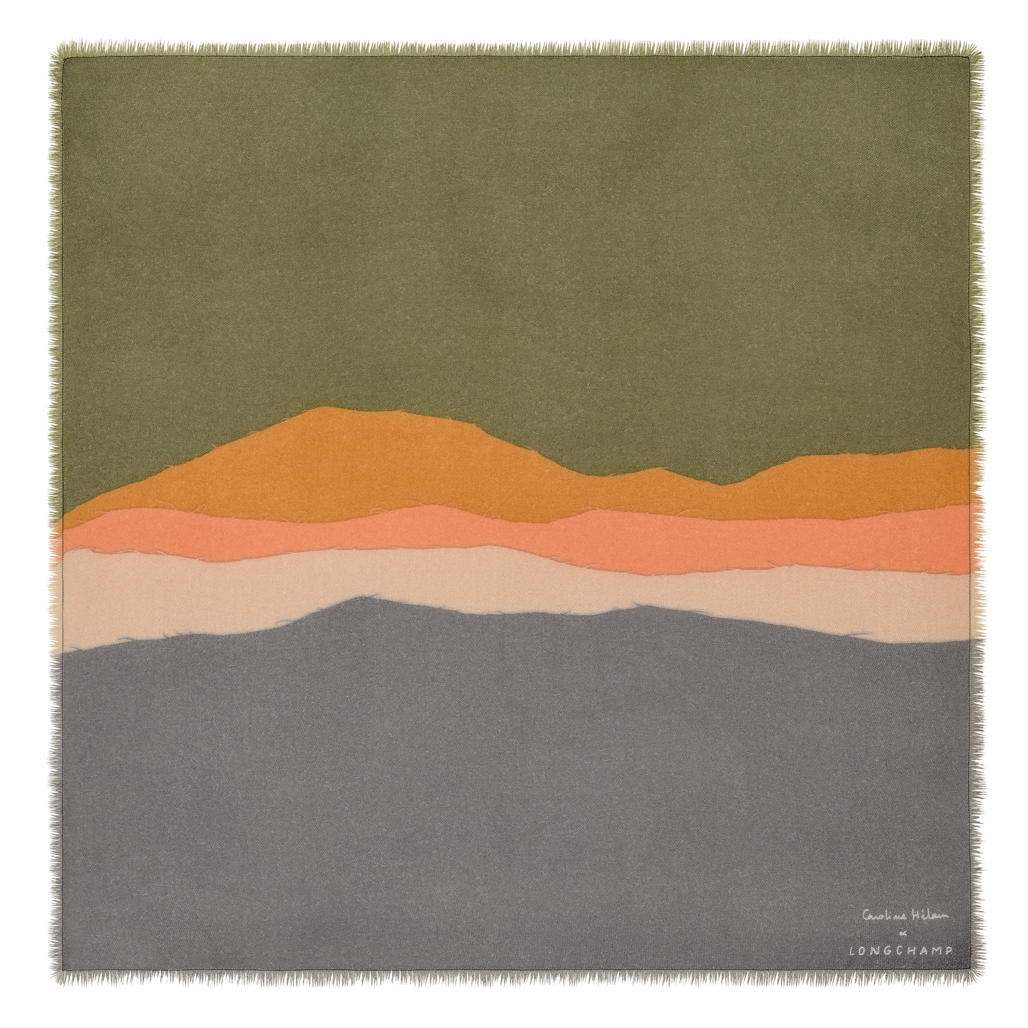 Caroline H&eacute;lain x Longchamp Stole, Mineral