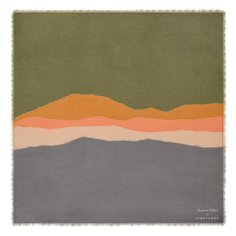 Caroline H&eacute;lain x Longchamp Stole , Mineral - Silk  - View 1 of 1
