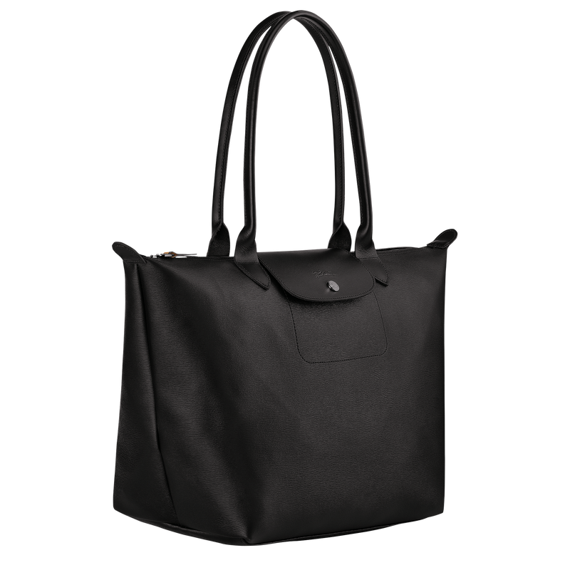 Le Pliage City L Tote bag Black - Canvas (L1899HYQ001) | Longchamp EN
