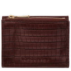 Longchamp Pocket Compact wallet , Mocha - Leather