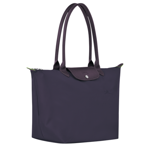 Le Pliage Green L Tote bag , Bilberry - Recycled canvas - View 2 of  4